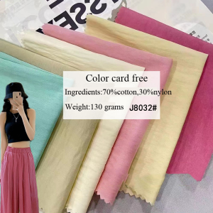 Chinese-made cotton nylon fabric wrinkled shirt dress wide-leg pants fabric cloth