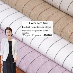 Wholesale striped woven polyester blended fabric, suitable for spring and autumn pants, dresses, and fashionable apparel