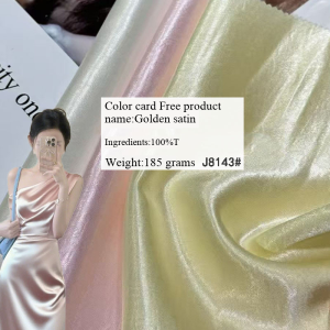 Satin acetate polyester silk camisole dress evening gown fabric, with excellent glossiness