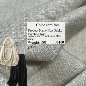 Wholesale pure-colored cotton linen breathable fabric