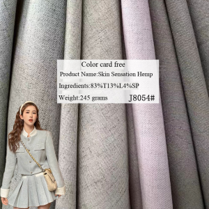 Made in China, direct sales of linen blended twill fabric for autumn and winter