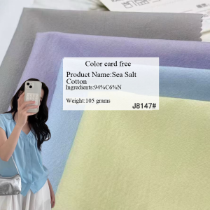 Wholesale new summer cotton and nylon micro-crimp fabric