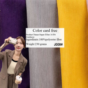 Wholesale corduroy fabric, autumn and winter women's wear polyester fabric
