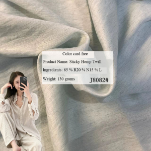 Wholesale cotton and linen blended clothing fabric