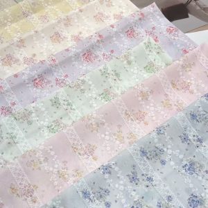 Fashion printed jacquard pure cotton fabric